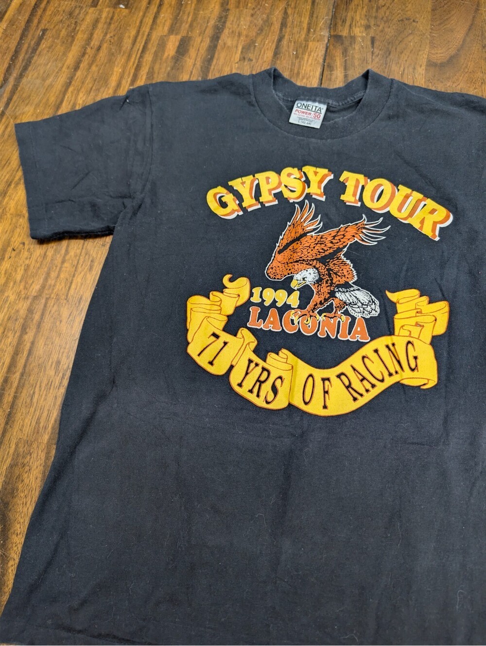 Gypsy Tour 1994 Oneita T Shirt Vintage Laconia Eagle Black L